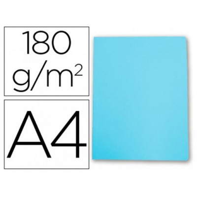 SUBCARPETA SIMPLES PASTEL 180 GRS A4 COLOR AZUL GIO 400040507 (MIN50) (Espera 4 dias) en Huesoi