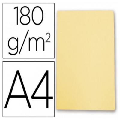 SUBCARPETA SIMPLES PASTEL 180 GRS A4 COLOR AMARILLO GIO 400040508 (MIN50) (Espera 4 dias) en Huesoi