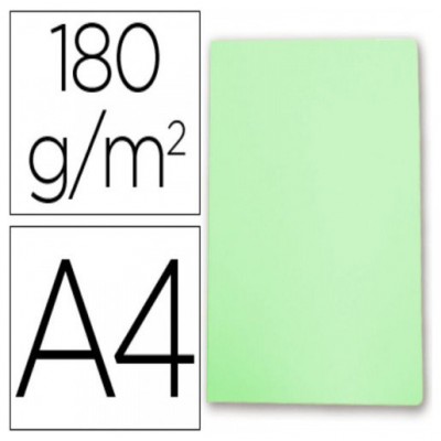 SUBCARPETA SIMPLES PASTEL 180 GRS A4 COLOR VERDE GIO 400040509 (MIN50) (Espera 4 dias) en Huesoi