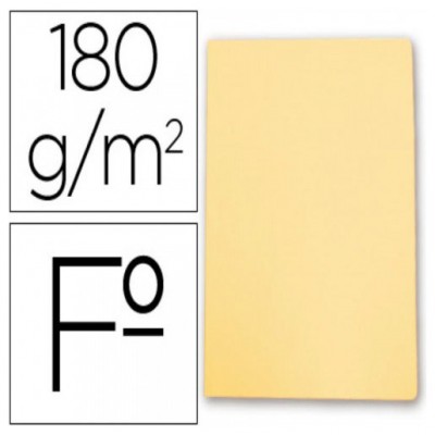 SUBCARPETA SIMPLES PASTEL 180 GRS FOLIO COLOR AMARILLO GIO 400040605 (MIN50) (Espera 4 dias) en Huesoi