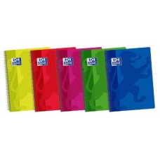 CUADERNO TAPA PLASTICO 4º 80 HOJAS 4X4 COLORES SURTIDOS OXFORD 400044180 (MIN5) (Espera 4 dias) en Huesoi