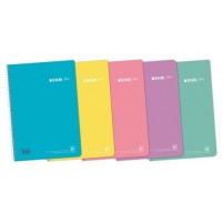 CUADERNO ESPIRAL + TP Fº 80H 4X4 C/M - SURTIDO PASTEL ENRI 400150287 (MIN5) (Espera 4 dias) en Huesoi