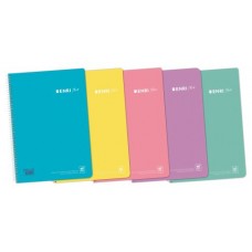 CUADERNO ESPIRAL + TP Fº 80H 4X4 C/M - SURTIDO PASTEL ENRI 400150287 (MIN5) (Espera 4 dias) en Huesoi