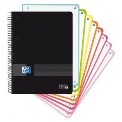 CUADERNO LIVE & GO EUROPEANBOOK 8 A5+ T.PP 160H 5X5 COLOR NEGRO OXFORD 400158957 (MIN4) (Espera 4 dias) en Huesoi