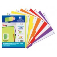 KIT SEPARADORES PP 500 MICRAS A4 5 POSICIONES COLORES VIVOS OXFORD 400159037 (Espera 4 dias) en Huesoi