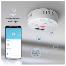 DETECTOR DE SEGURIDAD DE CO SMART WIFI GARZA 401348C (Espera 4 dias) en Huesoi