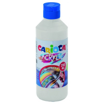 BOTELLA PINTURA ACRILICA 250 ML. BLANCO CARIOCA 40431/01 (Espera 4 dias) en Huesoi