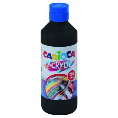 BOTELLA PINTURA ACRILICA 250 ML. NEGRO CARIOCA 40431/02 (Espera 4 dias) en Huesoi