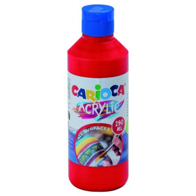 BOTELLA PINTURA ACRILICA 250 ML. ROJO CARIOCA 40431/10 (Espera 4 dias) en Huesoi