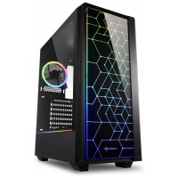 CAJA SHARKOON LIT 100 ATX 2XUSB3.0 RGB SIN FUENTE NEGRO en Huesoi