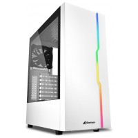 CAJA SHARKOON RGB SLIDER ATX 2XUSB3.0 2XUSB2.0 SIN FUENTE BLANCO en Huesoi