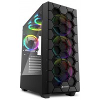 CAJA SHARKOON RGB HEX ATX 2XUSB3.0 SIN FUENTE NEGRO en Huesoi