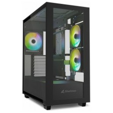 CAJA SHARKOON REBEL C60 ATX 2VENTX120MM 2XUSB3 SIN FUENTE NEGRO en Huesoi