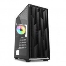 CAJA GAMING SHARKOON VK2 RGB ATX NEGRO 3XVENT 120MM 2XUSB SN FUENTE en Huesoi