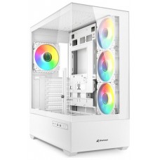 CAJA GAMING SHARKOON AK6 TGV ATX BLANCO 4XVENT 120MM 2XUSB SN FUENTE en Huesoi