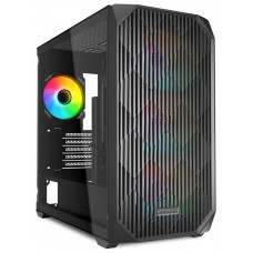 CAJA GAMING SHARKOOM MK3 mATX NEGRO 3XVENT 120MM 3XUSB SN FUENTE en Huesoi