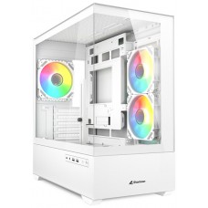 CAJA GAMING SHARKOON MK6 RGC MICRO ATX BLANCO 3XVENT 120MM 2XUSB SN FUENTE en Huesoi