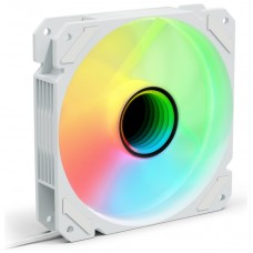 VENTILADOR CAJA SHARKOON SHARK MIRROR PWM RGB BLANCO en Huesoi