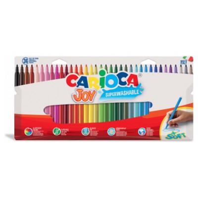 ESTUCHE 36 ROTULADORES JOY BOLSA CARTÓN CARIOCA 40556 (Espera 4 dias) en Huesoi