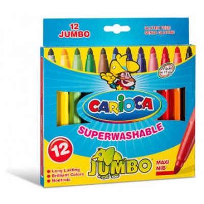 CAJA 12 ROTULADORES JUMBO COLORES SURTIDOS CARIOCA 40569 (Espera 4 dias) en Huesoi