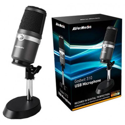 AVerMedia AM310 Micrófono para PC Negro, Plata (Espera 4 dias) en Huesoi