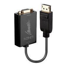 Lindy 41006 adaptador de cable de v&iacute;deo 0,15 m VGA (D-Sub) DisplayPort Negro (Espera 4 dias) en Huesoi