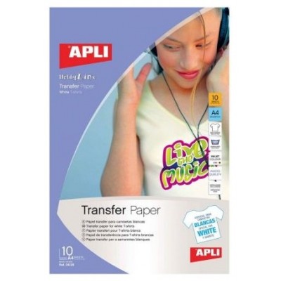 PAPEL APLI TRANSF CAMISETA BL en Huesoi