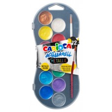 ESTUCHE ACUARELAS METALLIC 12 COLORES CARIOCA 42407 (Espera 4 dias) en Huesoi