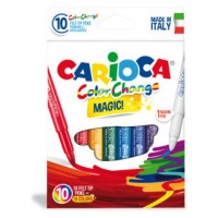 CAJA 10 ROTULADORES MÁGICOS COLOR CHANGE CARIOCA 42737 (Espera 4 dias) en Huesoi