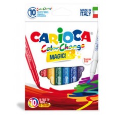 CAJA 10 ROTULADORES MÁGICOS COLOR CHANGE CARIOCA 42737 (Espera 4 dias) en Huesoi