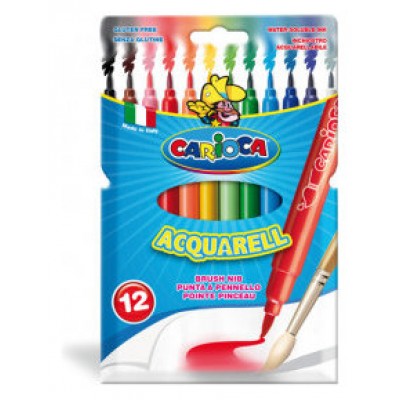 ESTUCHE ROTULADORES ACQUARELL 12 PCS CARIOCA 42747 (Espera 4 dias) en Huesoi