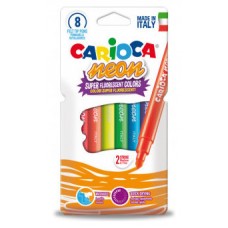 ESTUCHE ROTULADORES NEON 8 PCS CARIOCA 42785 (Espera 4 dias) en Huesoi