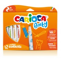 CAJA 12 ROTULADORES VALOROUS MARKER CARIOCA BABY 42814 (Espera 4 dias) en Huesoi