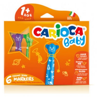 ESTUCHE ROTULADOR BABY TEDDY MARKER 1+ 6 PCS CARIOCA 42815 (Espera 4 dias) en Huesoi