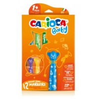 ESTUCHE ROTULADOR BABY TEDDY MARKER 1+ 12 PCS CARIOCA 42816 (Espera 4 dias) en Huesoi