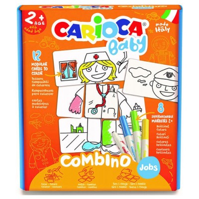 SET BABY COMBINO 2+ JOBS + 8 ROTULADORES CARIOCA 42894 (Espera 4 dias) en Huesoi