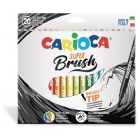 CAJA 20 ROTULADORES SUPER BRUSH CARIOCA CARIOCA 42968 (Espera 4 dias) en Huesoi