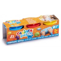 SET PASTA DE MODELAR CARIOCA BABY DOUGH 3X75GR CARIOCA 43179 (Espera 4 dias) en Huesoi