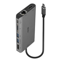 Lindy 43323 base para port&aacute;til y replicador de puertos Al&aacute;mbrico USB 3.2 Gen 1 (3.1 Gen 1) Type-C Negro, Gris (Espera 4 dias) en Huesoi