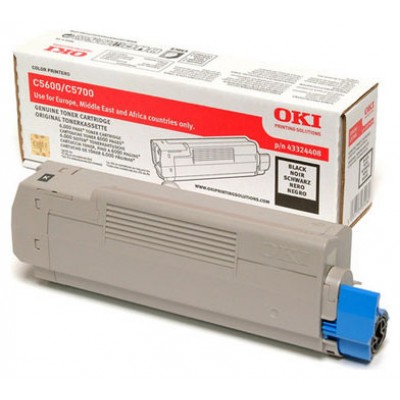 OKI C-5600/5700 Toner Negro en Huesoi