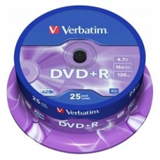 VERBATIM-DVD+R 4.7GB 25U en Huesoi
