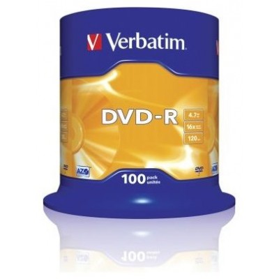 DVD-R VERBATIM 4.7GB 100U en Huesoi