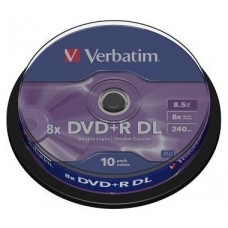VERBATIM-DVD+R DC 8.5GB 10U en Huesoi