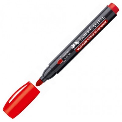 MARCADOR MULTIMARK WINNER 23 ROJO PUNTA CÓNICA Y SIN CLIP FABER CASTELL 453323 (MIN12) (Espera 4 dias) en Huesoi