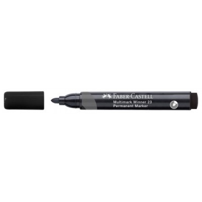 MARCADOR MULTIMARK WINNER 23 NEGRO PUNTA CÓNICA Y SIN CLIP FABER CASTELL 453397 (MIN12) (Espera 4 dias) en Huesoi