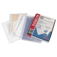 CAJA 100 FUNDAS POLIPROPILENO MULTITALADRO FORMATO A4 80 MICRAS 16 TALADROS TRANSPARENTE ESSELTE 46099 (Espera 4 dias) en Huesoi