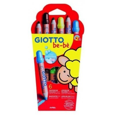 ESTUCHE 6 LÁPICES BE-BÈ SÚPER + SACAPUNTAS. GIOTTO F46960000 (Espera 4 dias) en Huesoi