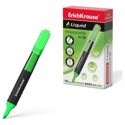 MARCADOR FLUORESCENTE LIQUID H-30 VERDE ERICHKRAUSE 47974 (MIN10) (Espera 4 dias) en Huesoi