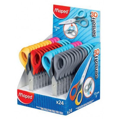 EXPOSITOR 24 TIJERAS SENSOFT PASTEL 13CM DISPLAY MAPED 484211 (Espera 4 dias) en Huesoi