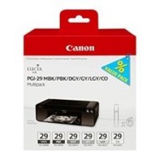 Canon PIXMA/PRO-1 MultiPack PGI-29 MBK/PBK/DGY/GY/LGY/CO en Huesoi